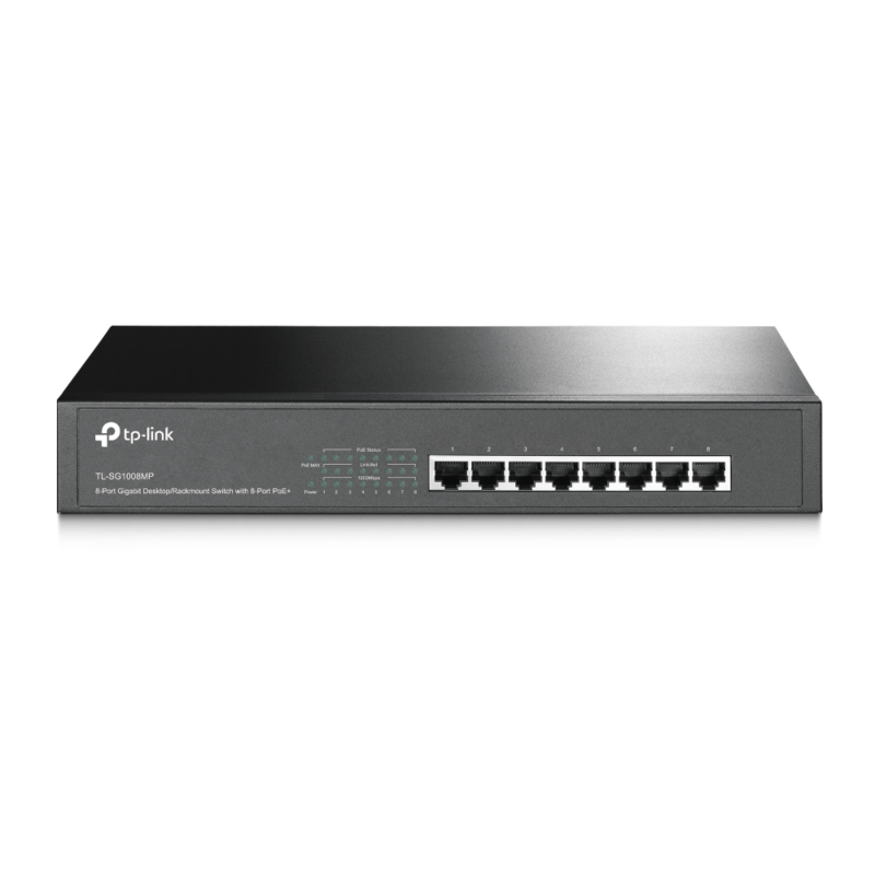 TP-Link 8-ports SG1008MP uadministreret PoE-switch