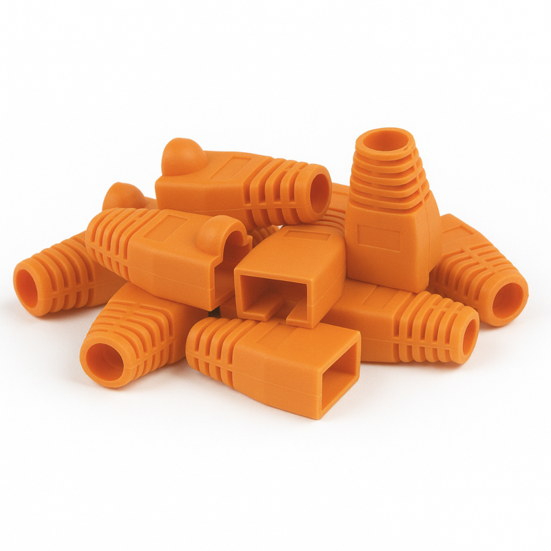 DANICOM RJ45 Kabelgennemføring Orange - 10 stk