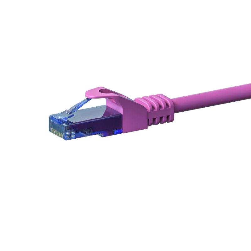 UTP CAT6a patchkabel 5m pink - 100% kobber