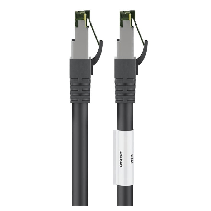 Cat8 S/FTP (PIMF) patchkabel 5m sort