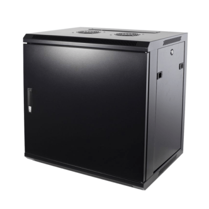 9U vægskab med metaldør 600x600x500mm (BxDxH)