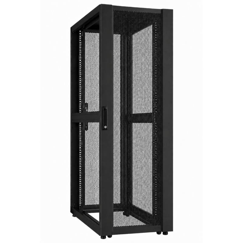 42U Datacenter serverskab med perforeret låge 800x1200x2000mm (BxDxH)