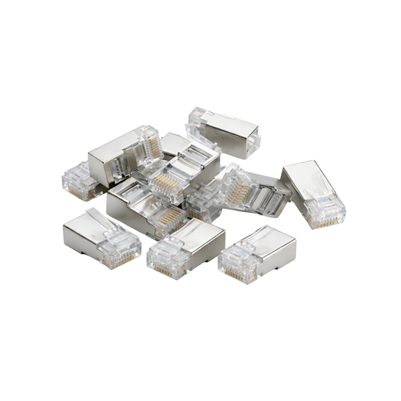 DANICOM FTP CAT6 RJ45 Stik - til stiv kerne - 10 stk