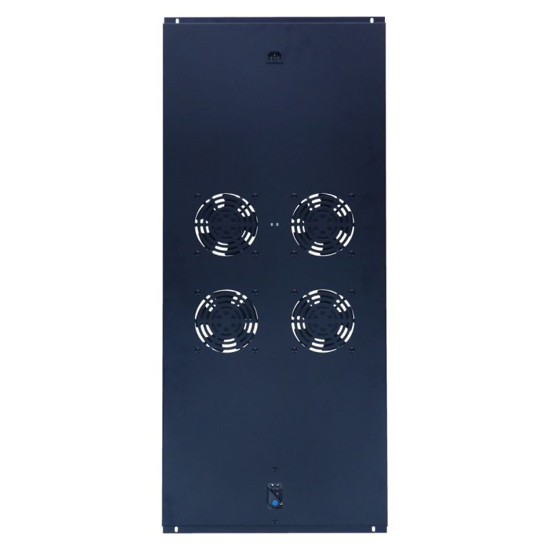 Ventilatorpakke med 4 blæsere og termostat velegnet til 1200 mm dybe serverskabe