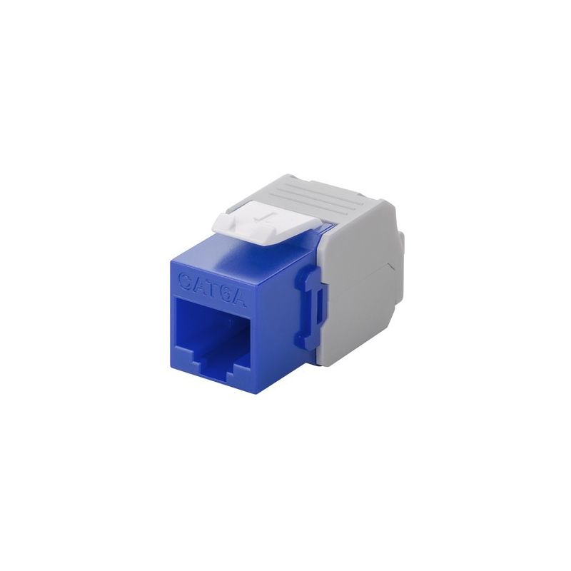 CAT6a UTP Keystone Connector - Værktøjsløs - Blå