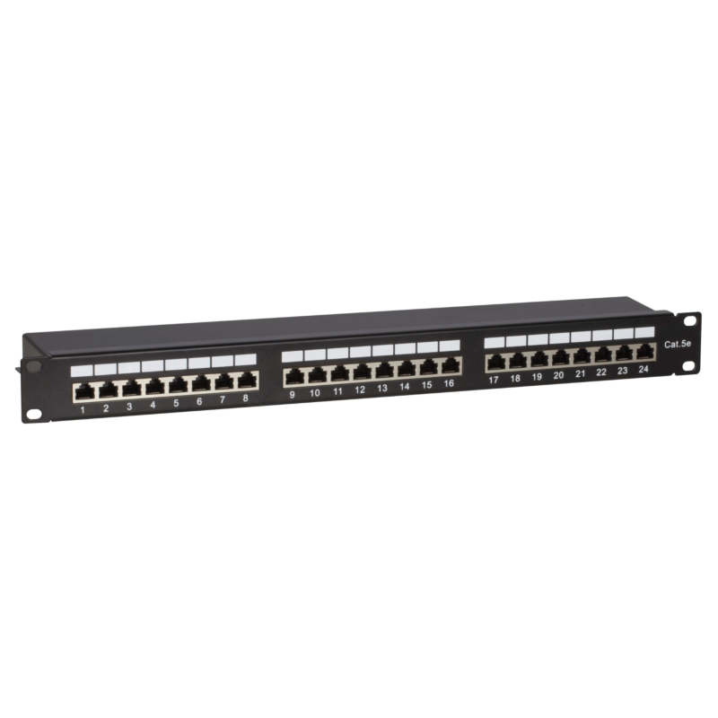 CAT5e FTP patch panel - 24 porte