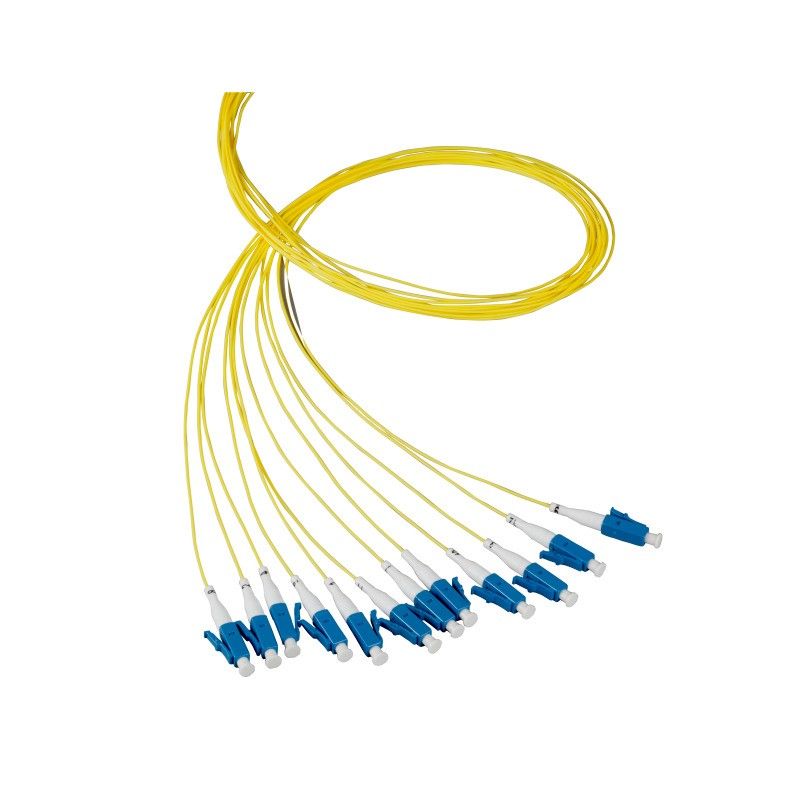 OS2 fiberoptisk pigtail gul LC/PC - 12 stk