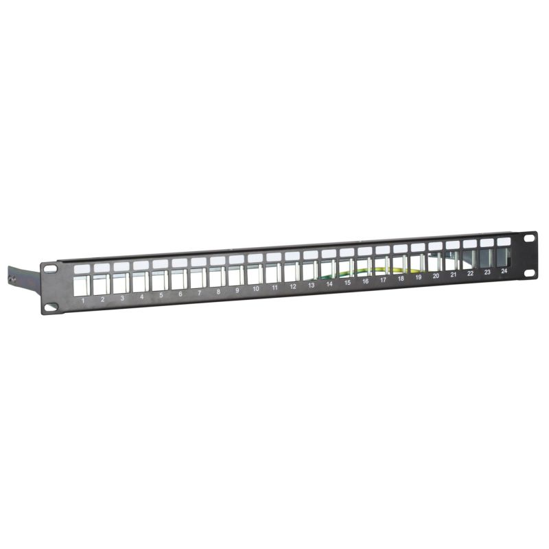 STP patch panel til keystones - 24 porte