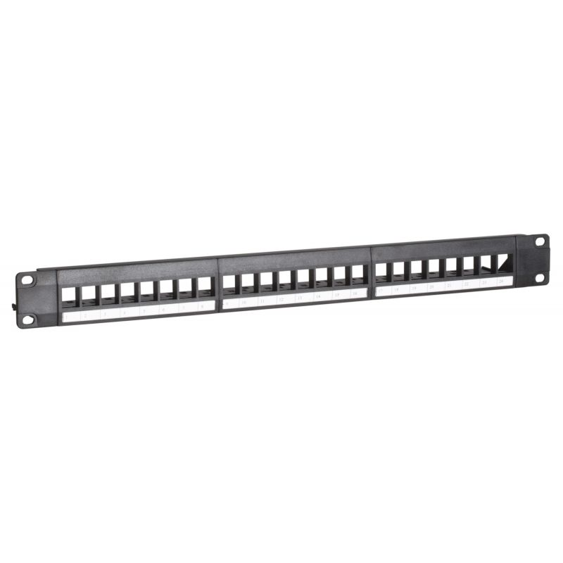 UTP patch panel til keystones - 24 porte
