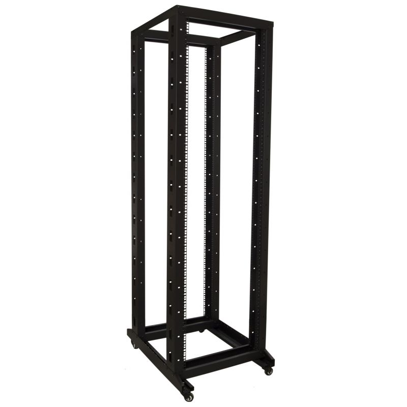 42U relæstativ på hjul 600x800x2000mm (BxDxH)