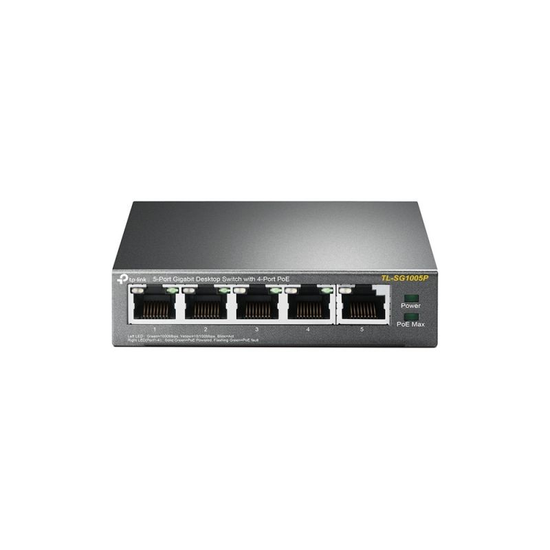 TP-Link 5-ports SG1005 uadministreret PoE-switch