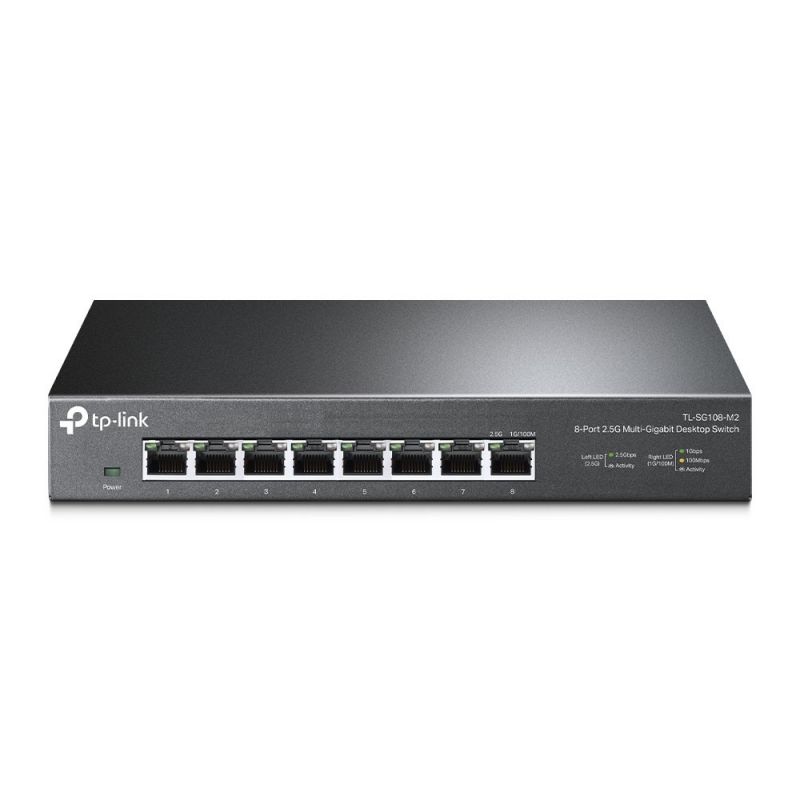 TP-Link 8-Port SG108 Multi-Gigabit uadministreret switch