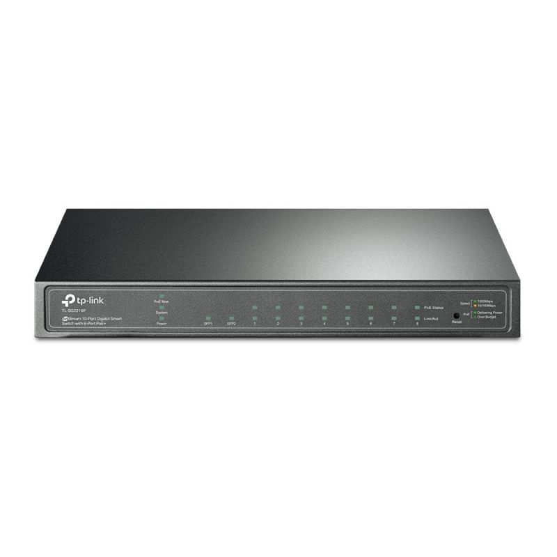 TP-Link 10-Port JetStream 2210P administreret smart PoE-switch
