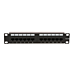 10 tommer CAT6a UTP patchpanel - 12 porte