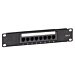 10 tommer CAT6 UTP patchpanel - 8 porte