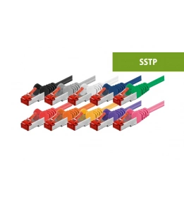 Cat6 S/FTP patch kabler - 100% kobber